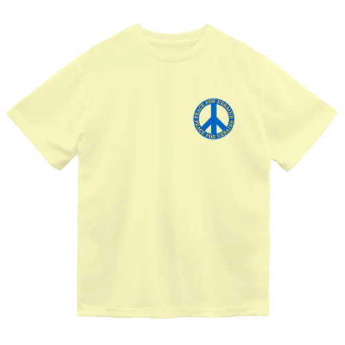ピースフォーウクライナ　ピースマーク(Peace symbol) ドライTシャツ