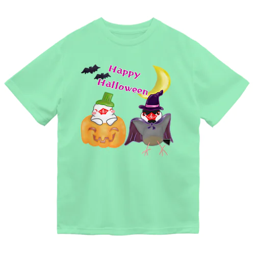 楽しいハロウィン文鳥ず ドライTシャツ