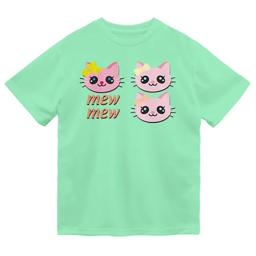 こねこのミューミュー ドライTシャツ