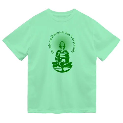 只管打坐h.t.（green） ドライTシャツ