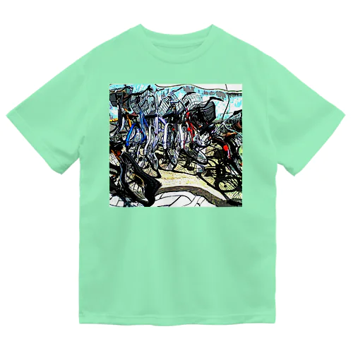自転車ドミノ Dry T-Shirt