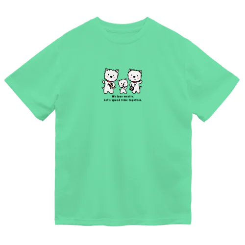 しろいぬルッチー【3wes】Tシャツ ドライTシャツ