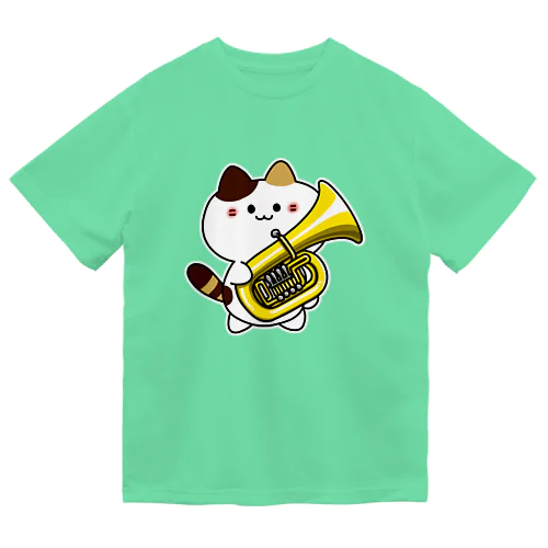 チューバねこ（ロータリー） ドライTシャツ