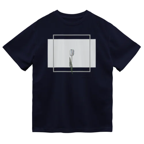 gray blue × logo flame × TULIP . ドライTシャツ