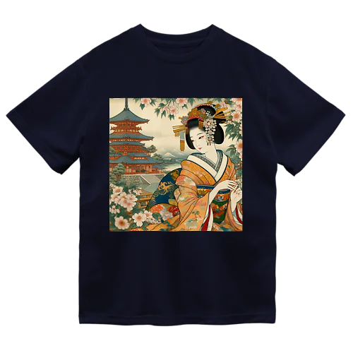 浮世絵風美人図 Dry T-Shirt