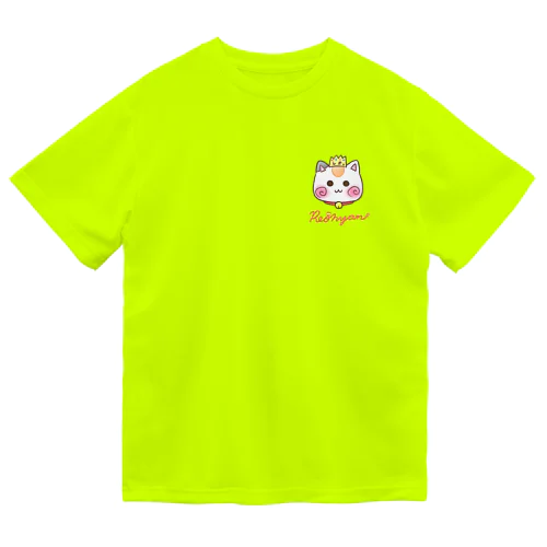 (ピンクロゴ)顔だけ☆れぉにゃん Dry T-Shirt