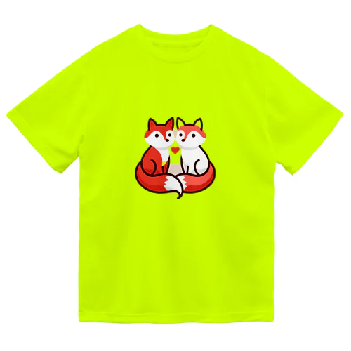 Dual Foxes ドライTシャツ