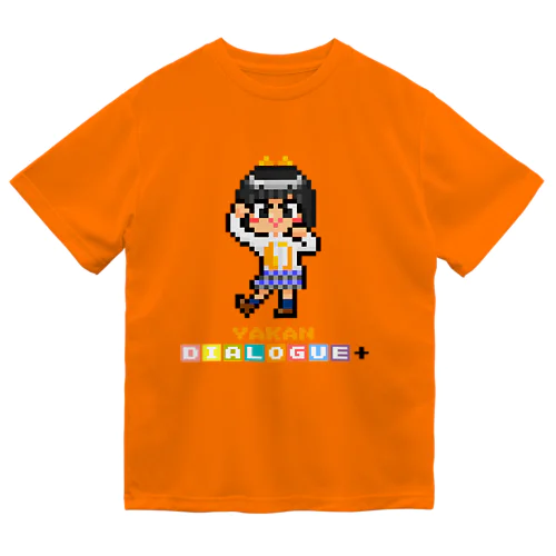 ドットDIALOGUE＋ やかん推しドライTシャツ(オレンジ) ドライTシャツ