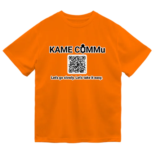 KAME COMMu シンプルロゴ&QR ドライTシャツ