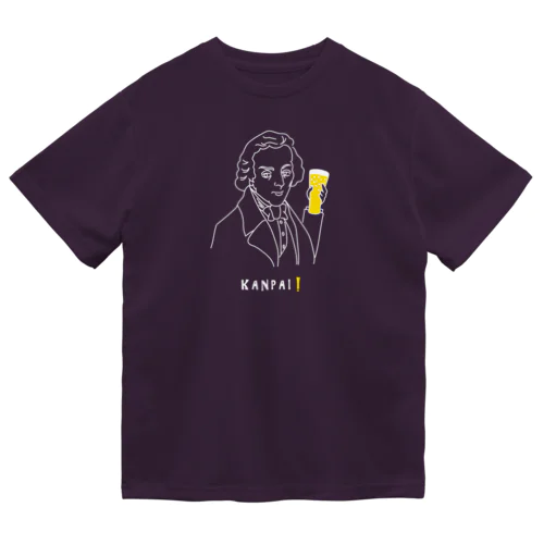 偉人 × BEER（ショパン）白線画 ドライTシャツ