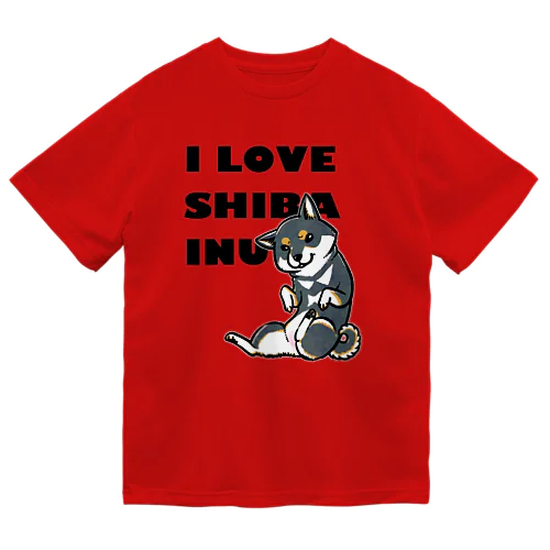 I LOVE SHIBA INU（新バージョン・黒柴） Dry T-Shirt