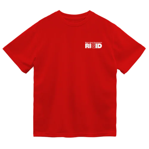 RIGID前後白ロゴ ドライTシャツ