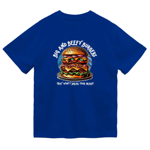 あなたを満足させるバーガーを!（濃色用） ドライTシャツ