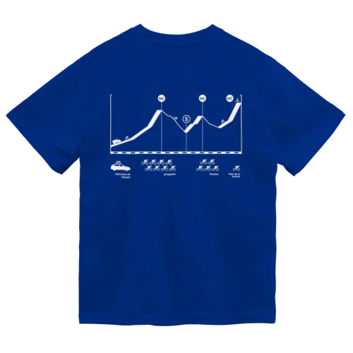 超級山岳T（印刷色：ホワイト）  Dry T-Shirt