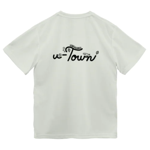 🖤【バックプリント】u-Town(ユーターン)ロゴ ドライTシャツ