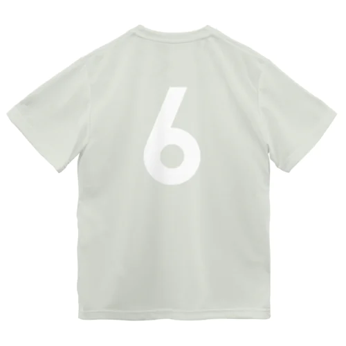 バックプリント：ただの6です。（白文字） ドライTシャツ