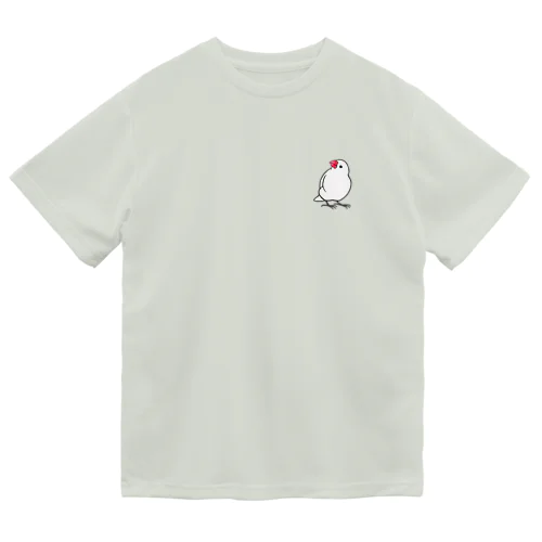 見上げる白文鳥 ドライTシャツ