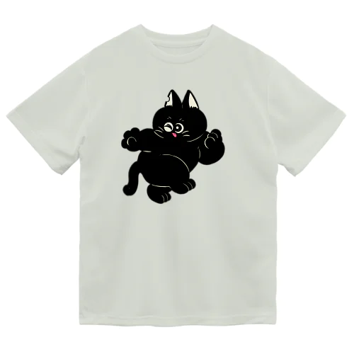 ばとんきゃっち黒猫★くろすけ ドライTシャツ