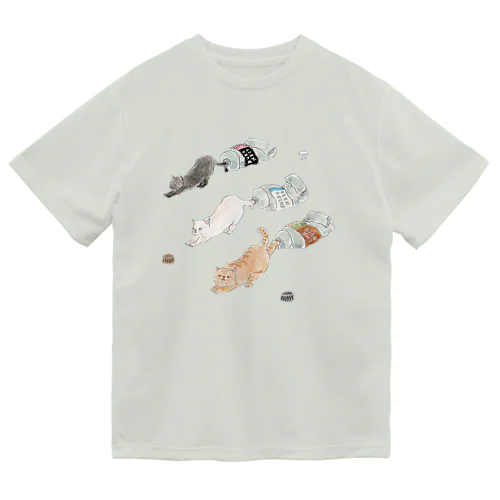 絵の具にゃんこ Dry T-Shirt