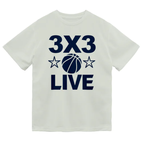 3x3・スリーエックススリー・3人制バスケ・Tシャツ・アイテム・グッズ・ストリートバスケ・バスケットボール・スピーディーなバスケ・1試合10分間の21点ノックアウト・スポーツ・有望 ドライTシャツ