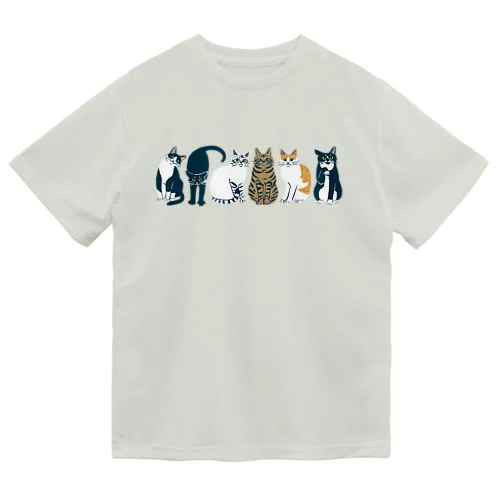 6匹の猫 Dry T-Shirt