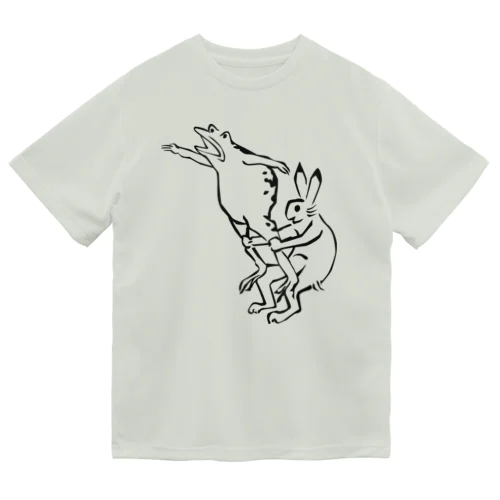 鳥獣戯画現代版　組体操 Dry T-Shirt