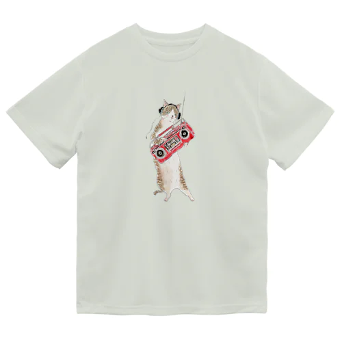 壊れかけのラジカセにゃんこ Dry T-Shirt