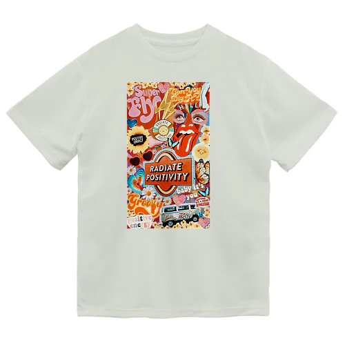 総柄レトロドライTシャツ ドライTシャツ