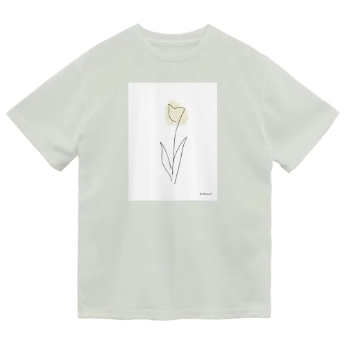 line drawing , yellow orange , tulip . Dry T-Shirt