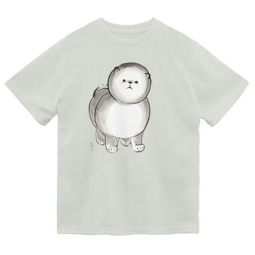 小さい犬（ぽめらにあん）そういう形に毛をカット後の ドライTシャツ