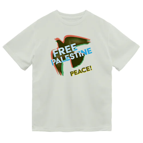 【パレスチナ連帯】PEACE ドライTシャツ