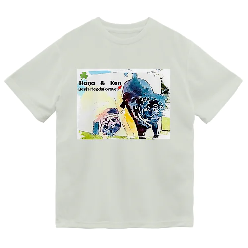 パグ犬　花ちゃん　ケンちゃん　癒しグッズ Dry T-Shirt