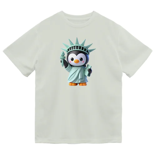 自由のペンギン像 ドライTシャツ
