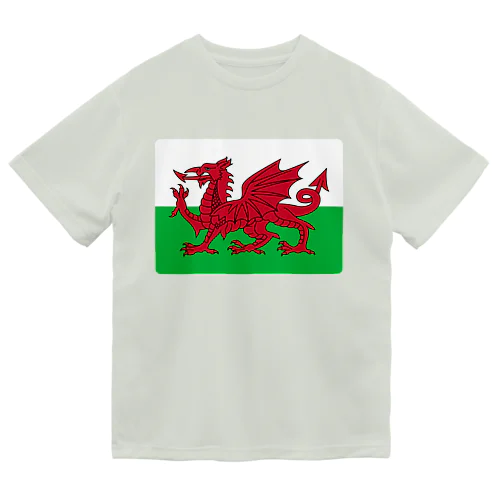 ウェールズの旗 ドライTシャツ