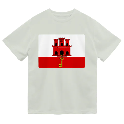 ジブラルタルの旗 ドライTシャツ