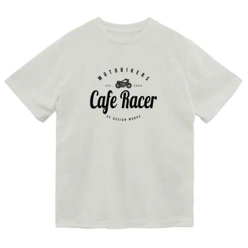 カフェレーサー／ブラック・プリント ドライTシャツ