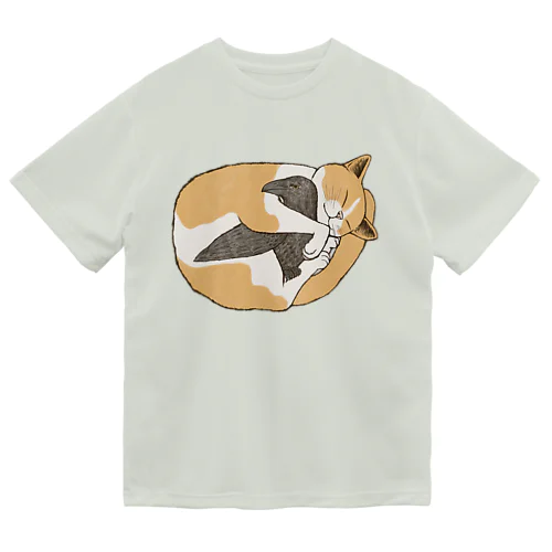 猫とカラス ドライTシャツ