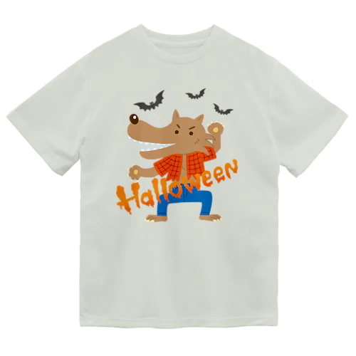 HALLOWEEN_オオカミ男 ドライTシャツ