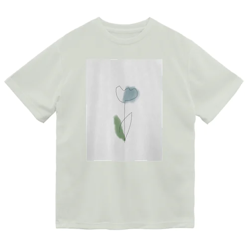 Art  lightblue green *tulip ドライTシャツ