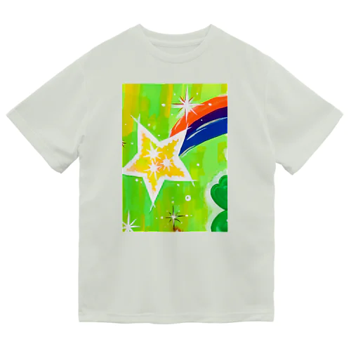 流れ星　(グリーン) ドライTシャツ