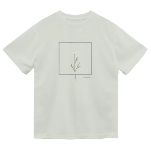 two flower** frame ドライTシャツ