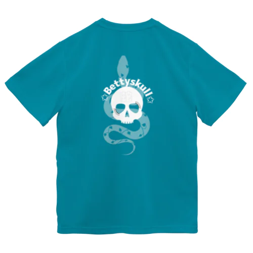 Betty skull 蛇 ドライTシャツ