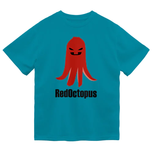 ND RedOctopus ロゴ黒タイプ ドライTシャツ