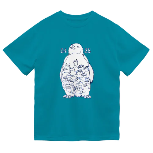 0425-18 Penguins of the World- ドライTシャツ