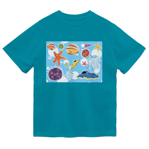 ゆるい海のいきもの ドライTシャツ