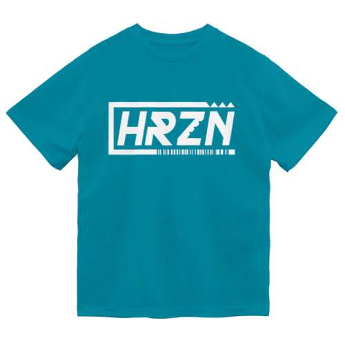 HRZNバーコードロゴ表裏プリント ドライTシャツ