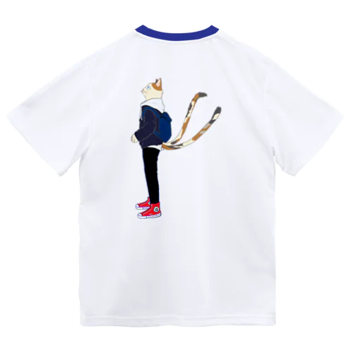 猫又くん　バックプリント ドライTシャツ