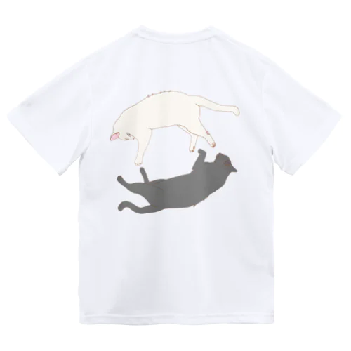 仲良し兄弟猫 ドライTシャツ