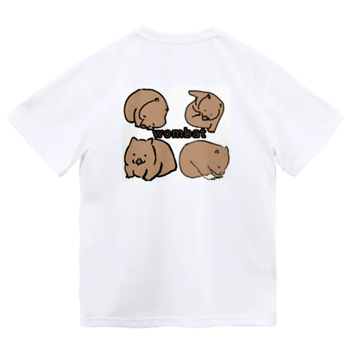 wombat ウォンバットのみんな ドライTシャツ