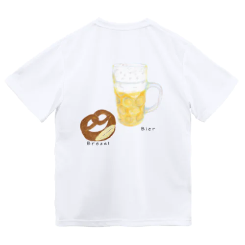 【背面】Brezel und Bier ／ブレッツェル＆ビール ドライTシャツ